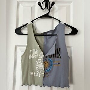 Aeropostale Lettuce Trim Tank Top